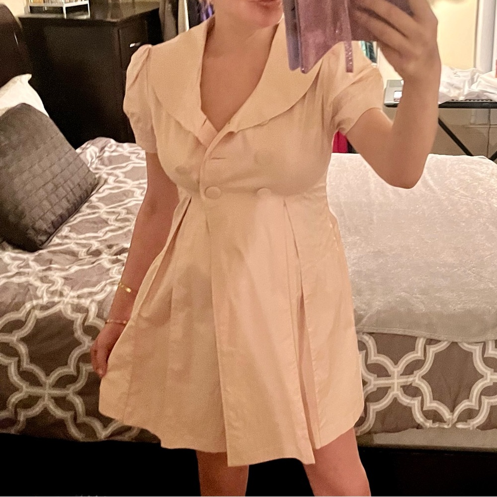 Bebe Nude Trench/Dress SZ XS